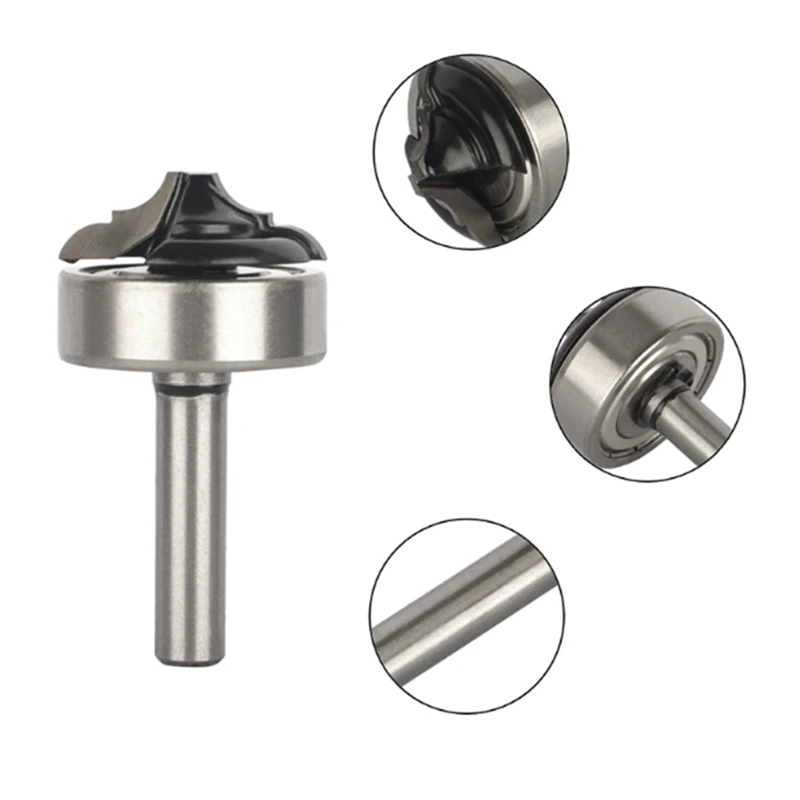 8 MM Schacht Klassieke Bit Met Bodemlager Router Bit Houtbewerking Frees Voor Hout Bit Carbide Cutter