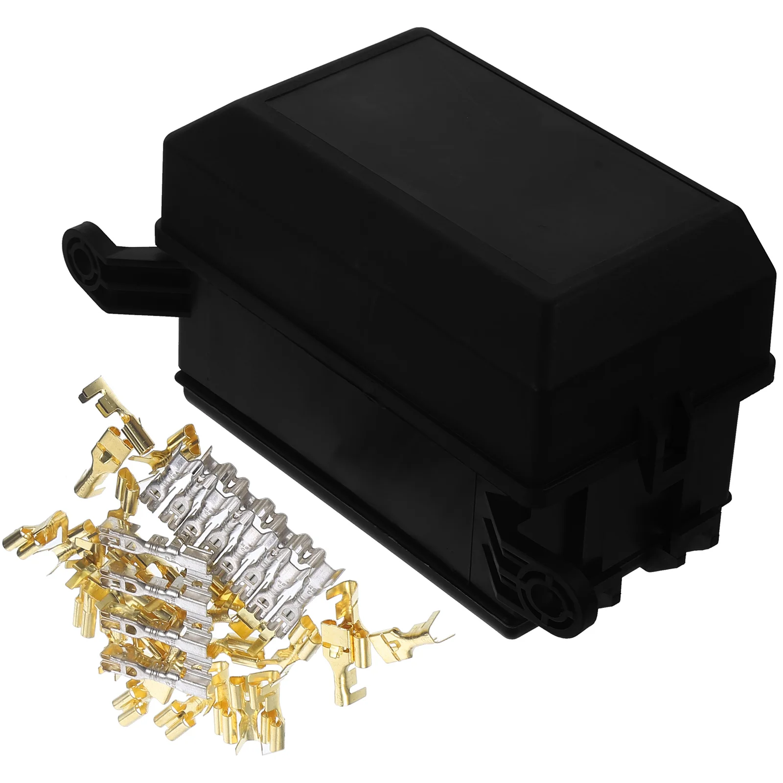 

6+6 Slots Fuse Relay Box Fuse Relay Box For Automotive Durable Engine Bay Cover Easy Access Fuses Relays