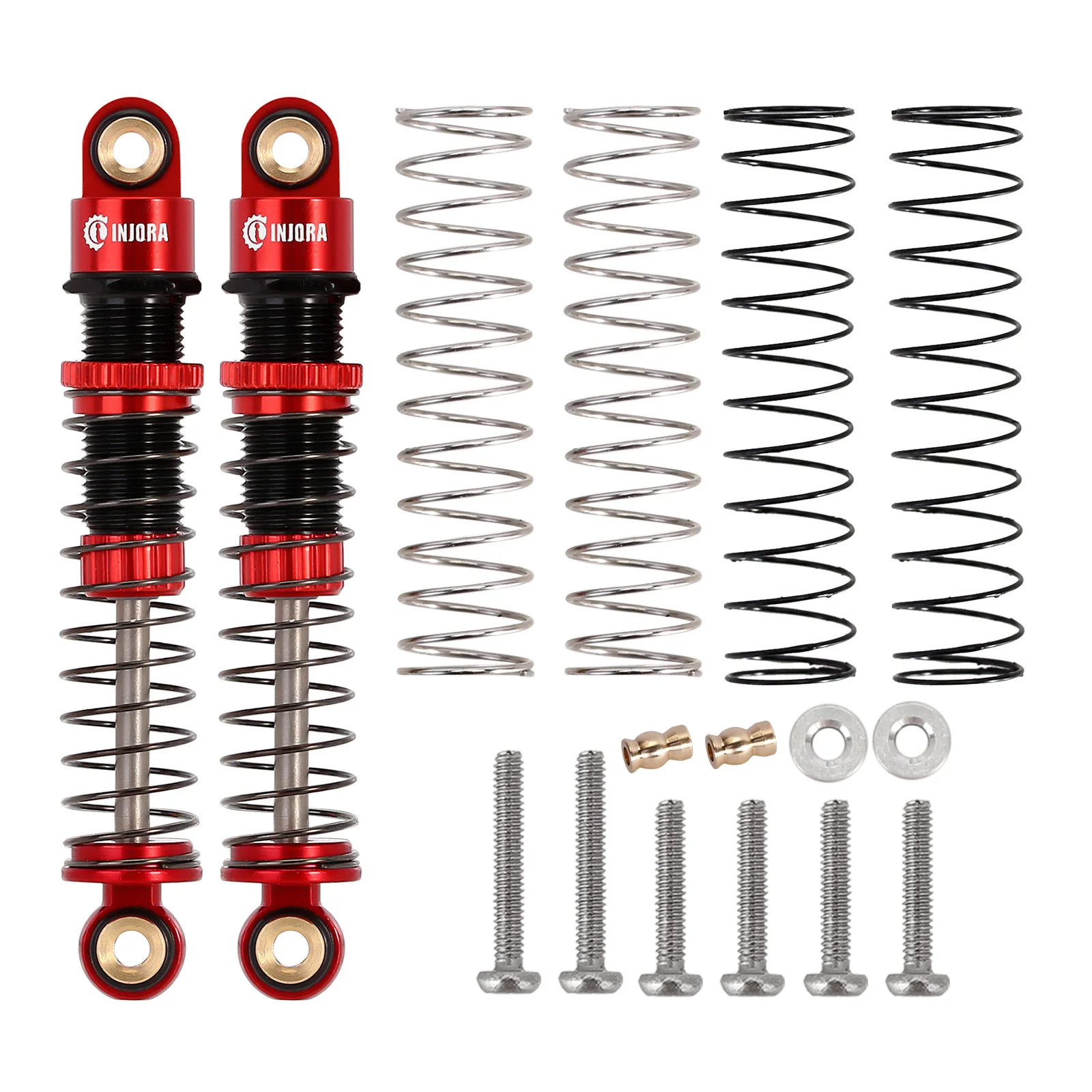 Amortiguador de aceite roscado de aluminio, 45mm para 1/24 RC Crawler FMS FCX24 FCX18, actualización