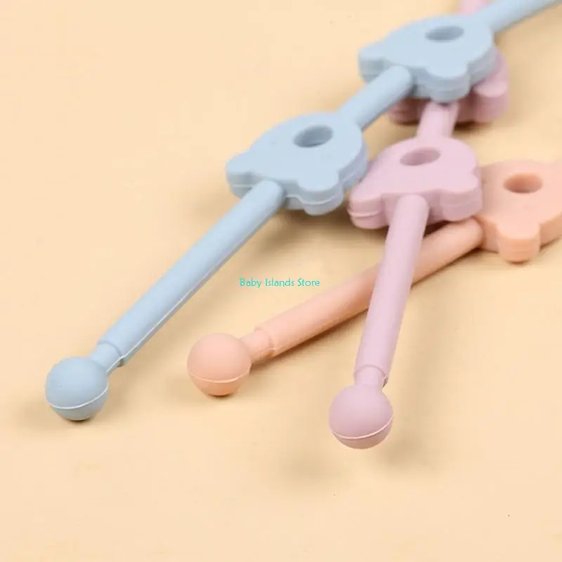 

K92D Pacifier Silicone Strap Hanging Chain Adjustable Dummy Holder Chain Baby Teether
