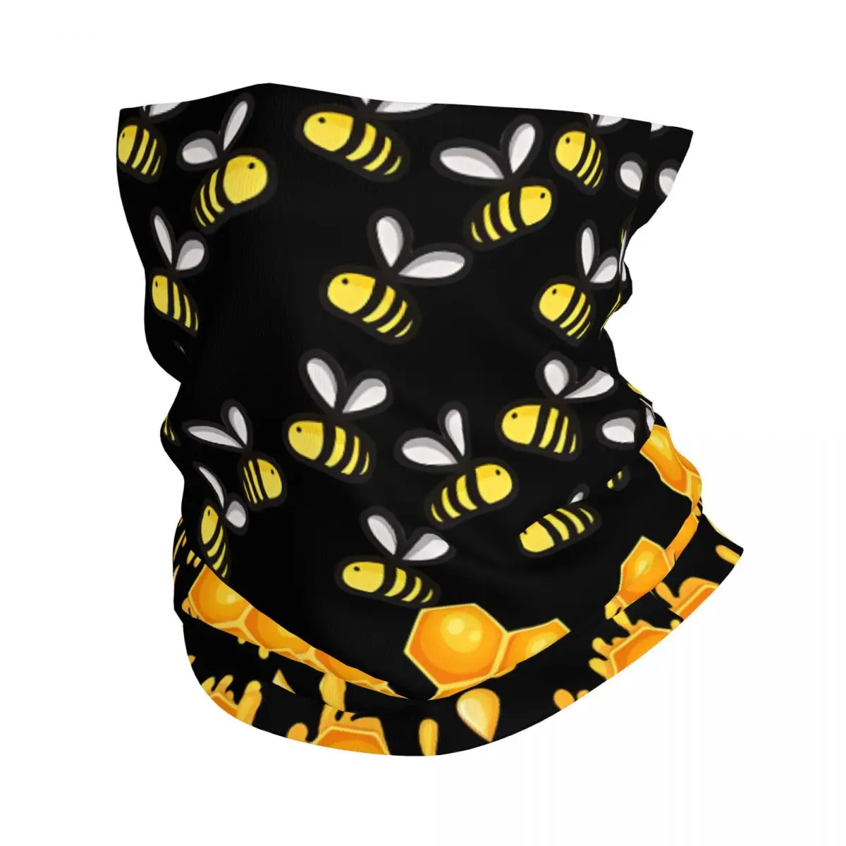 Honey Bees-Bandana estampada para hombre y mujer, pañuelo multiusos para ciclismo, cubierta para el cuello, Unisex