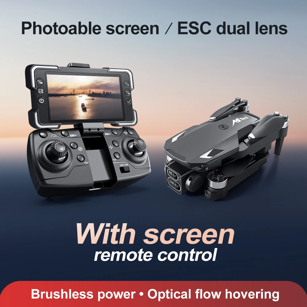 

M10 Pro Drone Adults/2.4 Detachable Camera Remote - 3300ft APP Control, 1x/2x/3x Battery + Bag