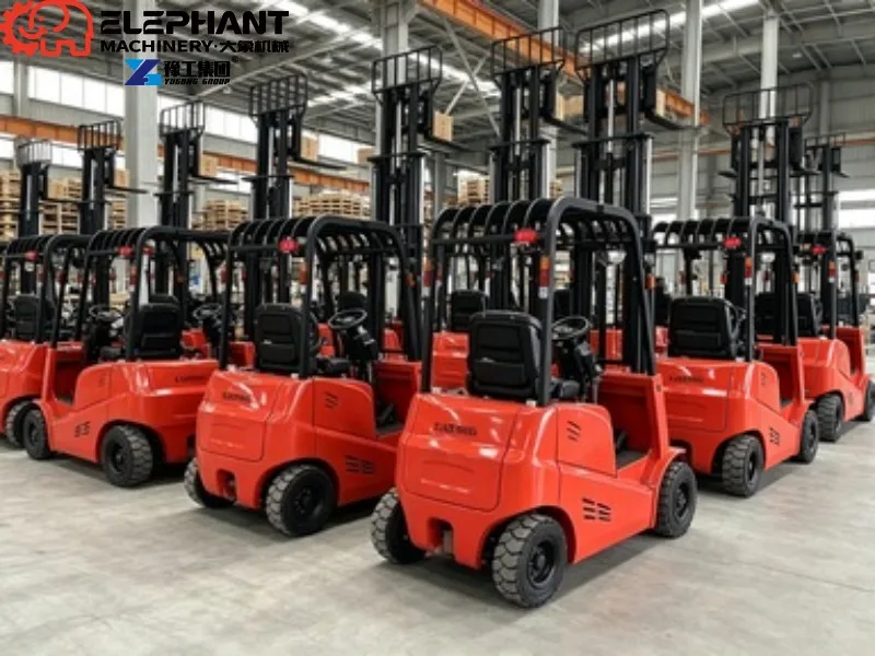 2 Ton Mini Electric Forklift 5m Lifting Height Lithium Battery Pallet Stacker For High Position Goods Stacking Work