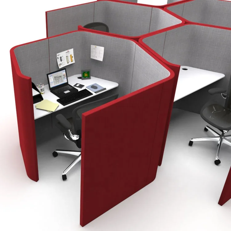 Office Desk,Workstation Furniture Private Office Booth Seating Modern Meeting Pod With Center Table Office Workstations Modular