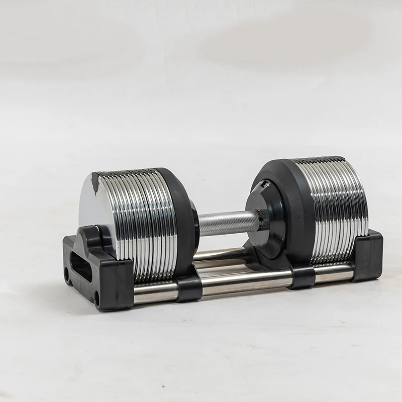 Verstellbare 16–40 kg Hantel, individuelles Logo, Fitnessgeräte für Bodybuilding, Galvanik-Oberflächenbehandlung