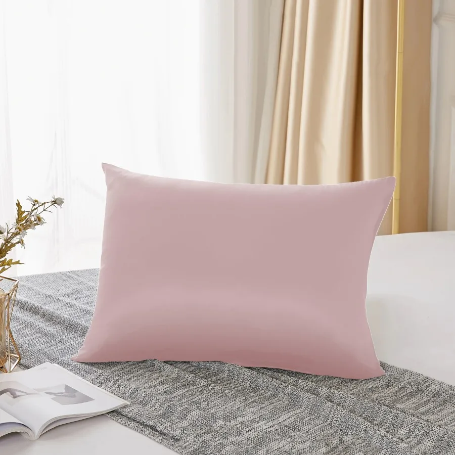 25 Momme 100% Natural Mulberry Silk Pillowcase,6A Grade Silk Pillow Case With OEKO-TEX ,600 Thread Count Silk Pillowcase 1 PC
