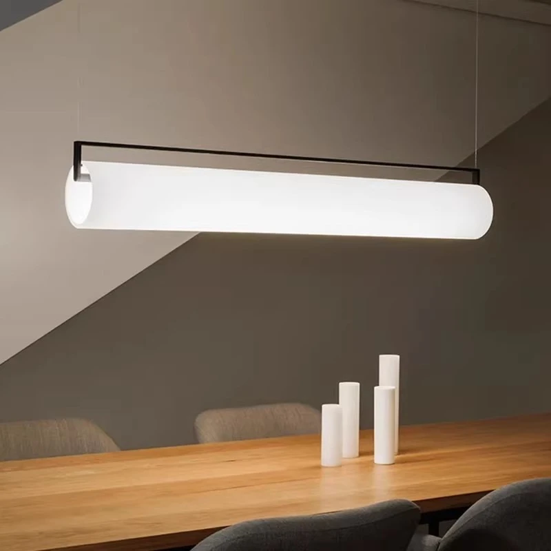Nordic Minimalist Light Luxury Restaurant Pendant Light Modern Minimalist Designer Creative Coffee Shop Long Pendant Light