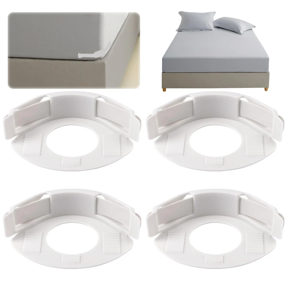 4pcs Heavy Duty Bedsheet Corner Tightener Clips High-quality materials durable and reliable Bed Sheet Grippers for Protectors