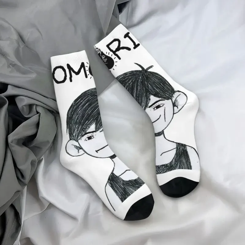 Y2K Omori merch unisex zimowa jazda na rowerze Happy Socks szalona skarpeta w stylu ulicznym