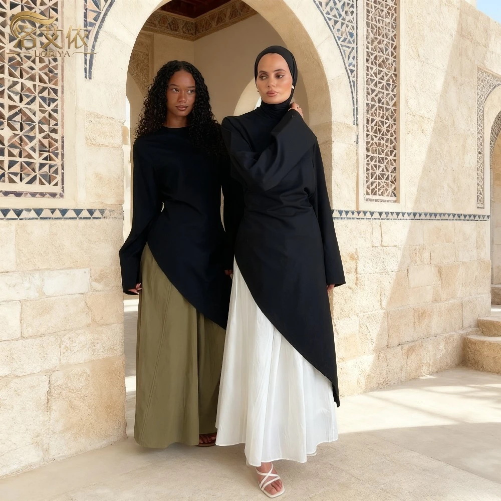 

Женское платье в Дубае, верхняя юбка, комплект из 2 предметов, кардиган Ид, элегантные мусульманские комплекты, мусульманский наряд, костюм, рубашка Рамадана Марокко 2026