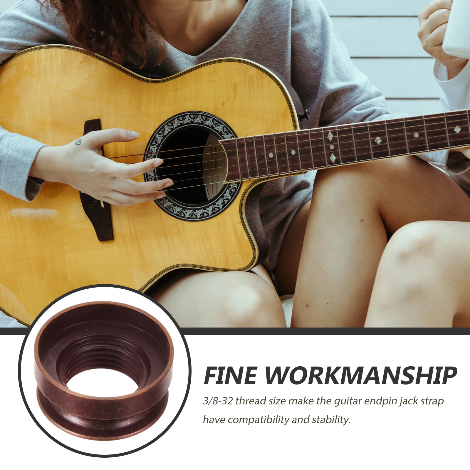 

Guitar Tail Cap Strap Lock Endpin Jack Electric Locks Peg Replacement Pins Acoustic Buttons Socket Locking Bass