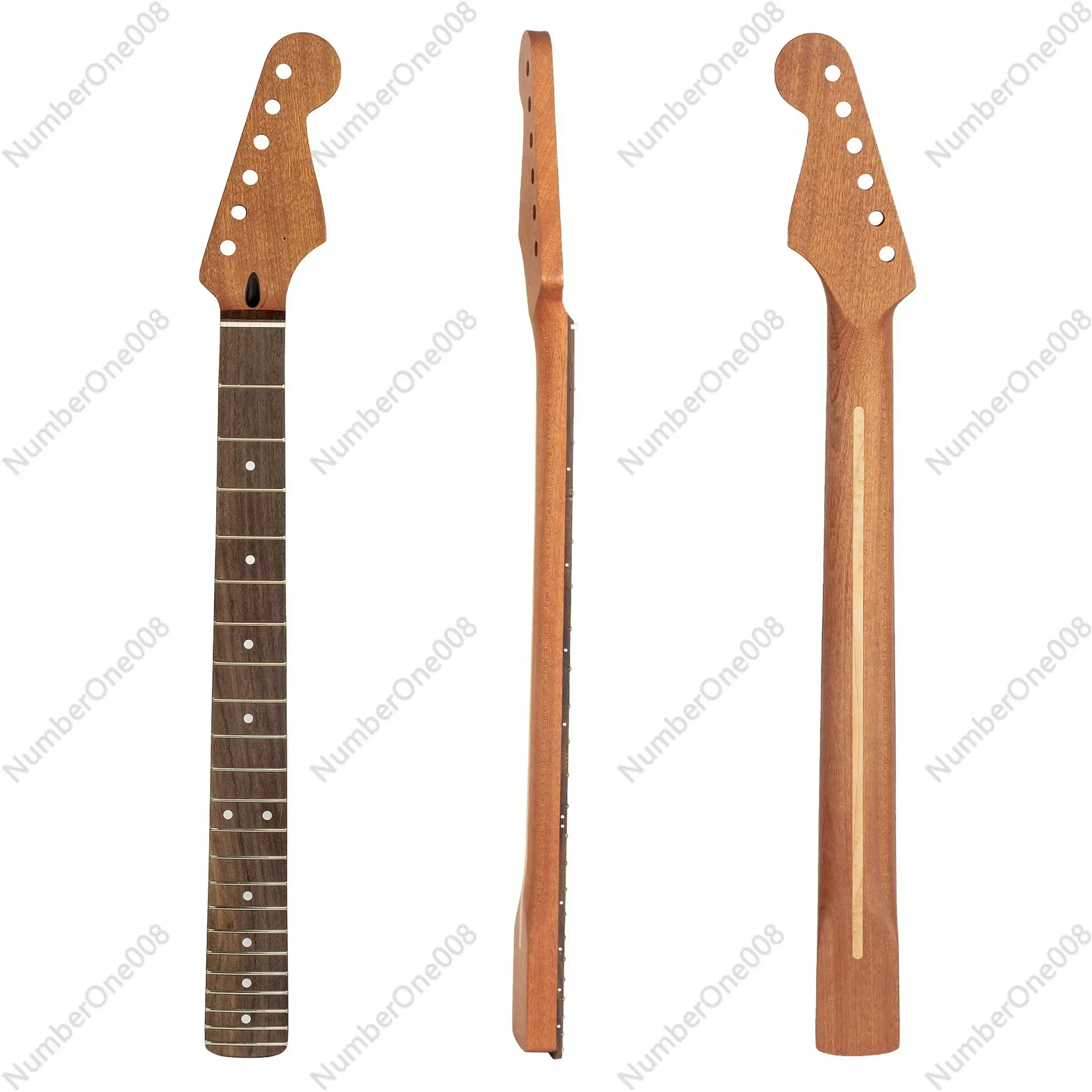 ST Electric Guitar Neck Rose Wood Fingerboard, Mahogany Core Wood Handle, Mahogany Tube, Back Midline, 22 Frets