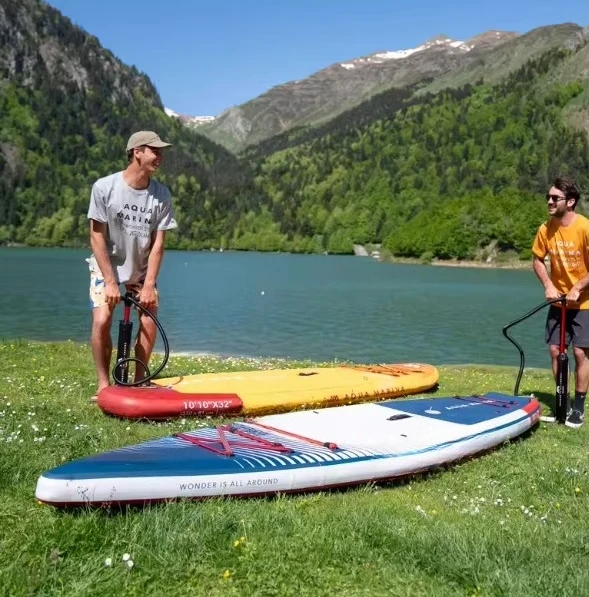 لوح مجداف وقوف قابل للنفخ من Hyper 381 سم غرفة هوائية مزدوجة زورق لوح ركوب الأمواج لجولة الرحلات البحرية وملحقات التجديف