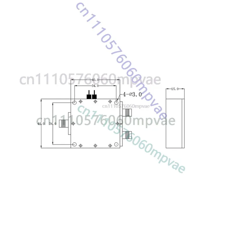 1PCS 0.1-6GHz RF switch SPDT one-to-two routing switch high isolation microwave electronic switch RF module
