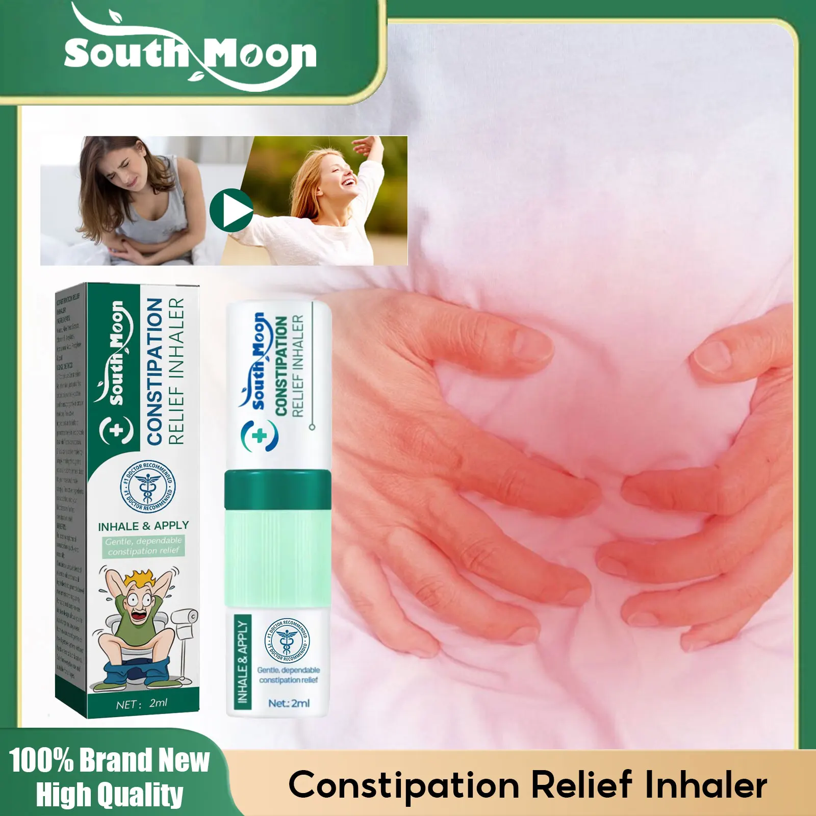 

Constipation Relief Inhaler Relief Flatulence Promote Intestinal Peristalsis Strengthen Spleen Stomach Detox Nasal Inhaler 2ml