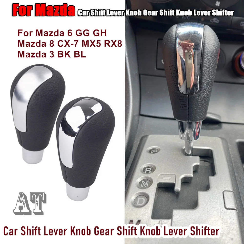 Gear Shift Knob Comfortable Touch Feeling Gearstick Head Replacement for Mazda 6 GG GH Mazda 8 CX-7 MX5 RX8 Mazda 3 BK BL