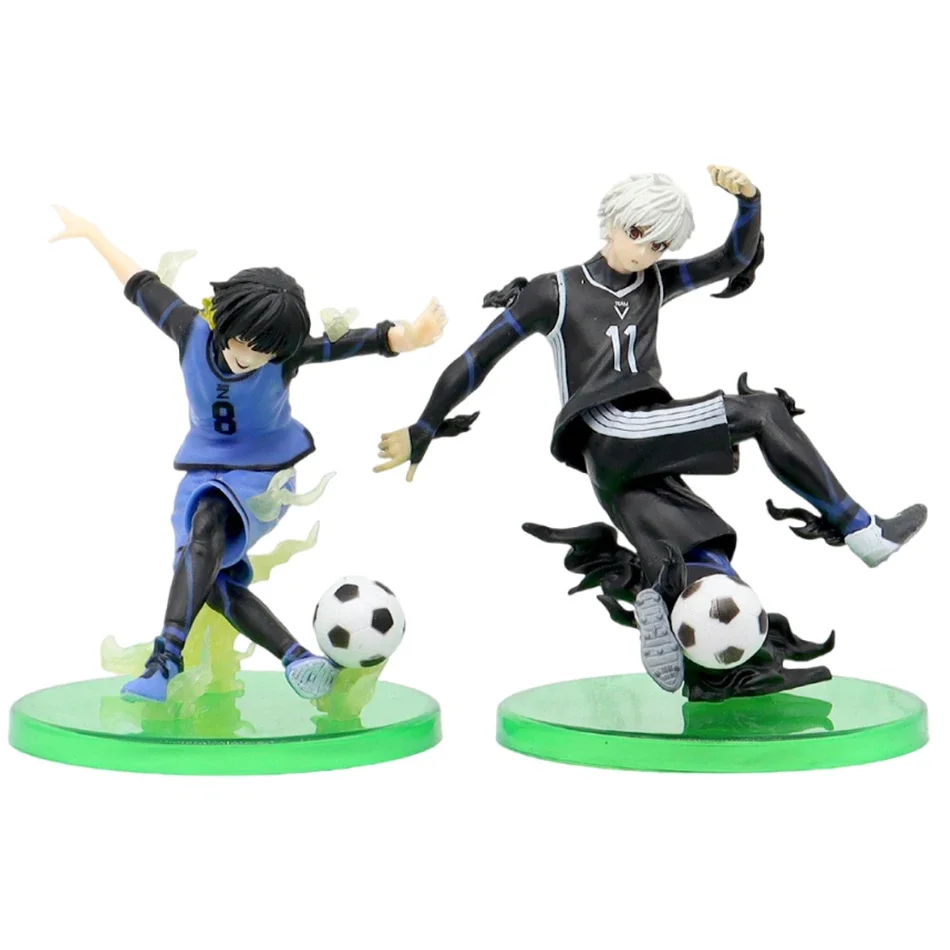 الأزرق قفل أنيمي Isagi Yoichi Seishiro Bachira Meguru Bachira Meguru Mikage Reo PVC عمل أرقام أنيمي الكرتون لعبة مجسمة هدية