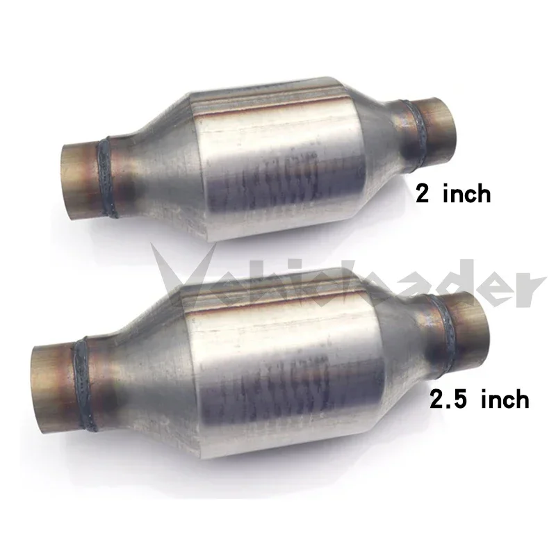 2 inch / 2.5 inch 400 cpsi High Flow Racing  EURO 1 Universal Catalytic Converter With Ceramic Substrate Catalyst length 25.8cm