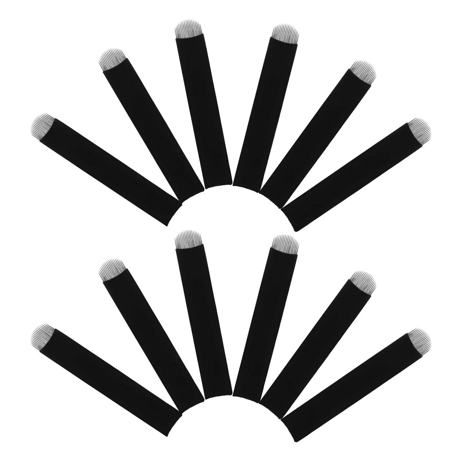 50 قطعة إبر الحاجب مسحوق المهنية دليل أدوات تظليل الحاجب للمبتدئين تكنولوجيا الضباب الوشم الحاجب #4