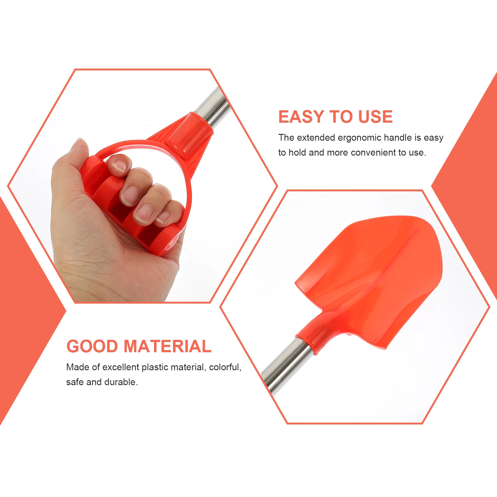 

4 Pcs Children's Sand Play Toys Kids Outdoor Tools Beach Shovel Digging for Plastic Portable Shovels