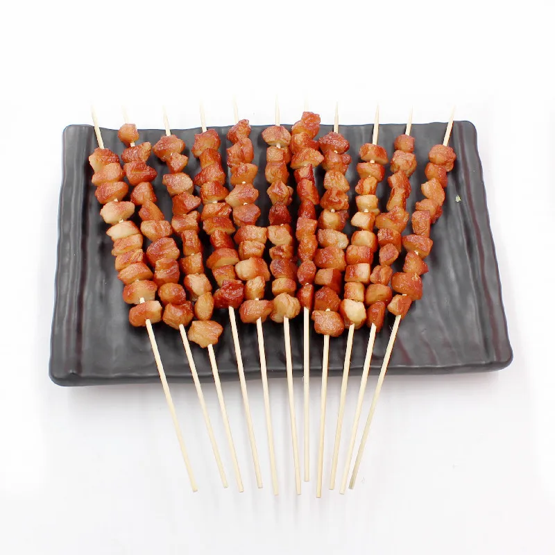 Artificial Foods PVC Simulation BBQ Kebab Fishball Beef Skewer Model