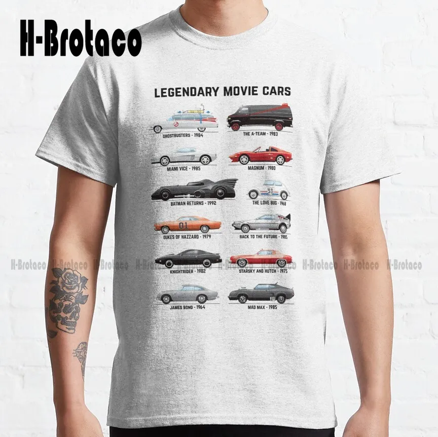 Classic Movie Cars Cars Automobiles Tv Show Cars 80S 90S Old School Classic T-Shirt Creative Funny Tee Xs-5Xl Unisex New Popular