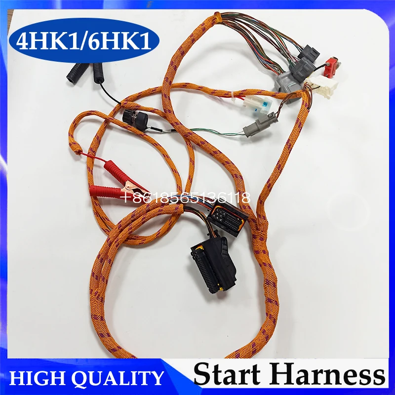 4HK1 6HK1 Engine Start Testing Cable Harness for Isuzu Excavator Computer Board Engin Start