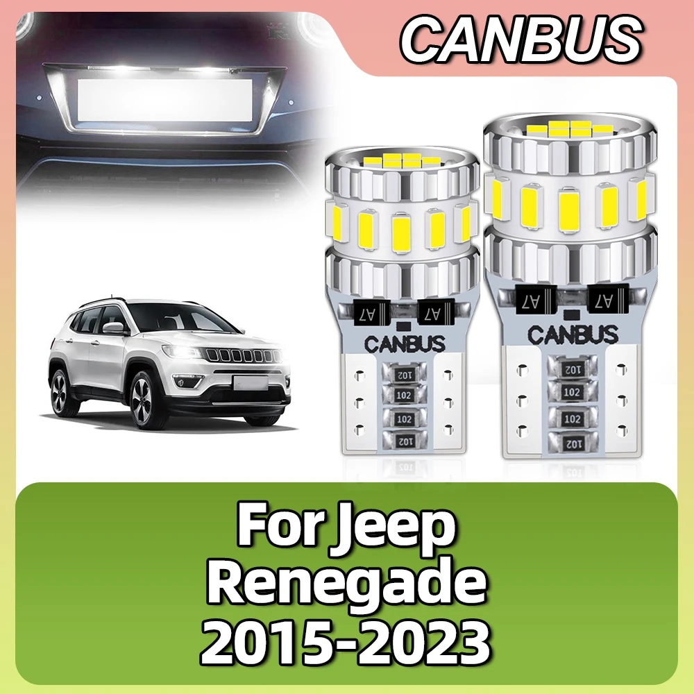 

Canbus LED 192 194 168 T10 W5W Car Reading Parking Lamp License Plate Light For Jeep Renegade 2015 2016 2017 2018 2019 2020-2023