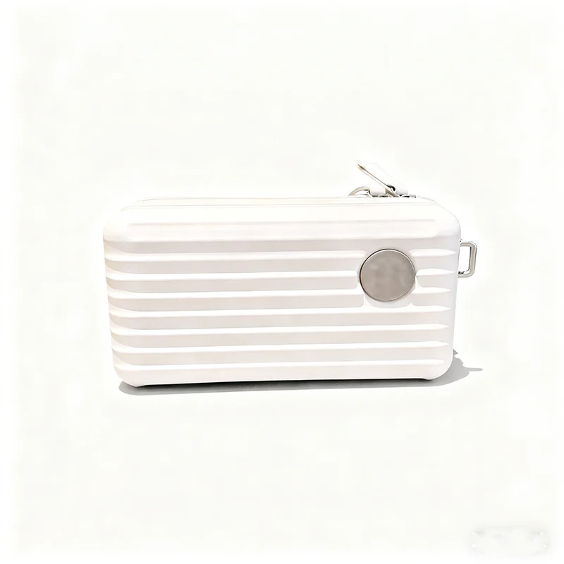 Multifunctional hard-shell makeup storage bag one-shoulder slanted mini pull-rod box overnight bag pc small square bag