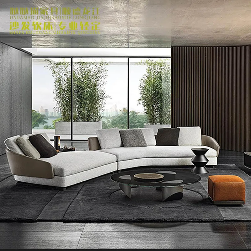 

Дизайнерский диван Lawson для вилл, итальянский минималистичный изогнутый диван нестандартной формы из высококачественной ткани, популярный у интернет-знаменитостей