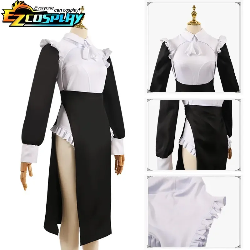 Nuevo ❤ 2025 monja diseño Original Cosplay Chowbie uniforme negro vestido Sexy XS-3XL disfraces de Halloween de gran tamaño blanco largo ☆ ☆ ☆