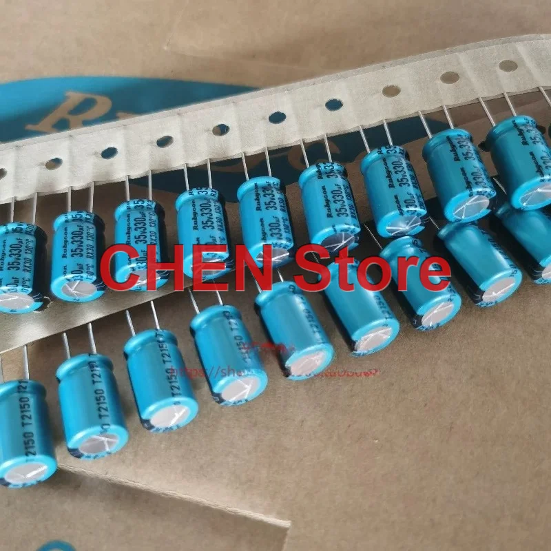 

10PCS/50PCS original Rubycon RX30 35V330UF 10X16MM 130C electrolytic capacitor 330UF 35V free shipping