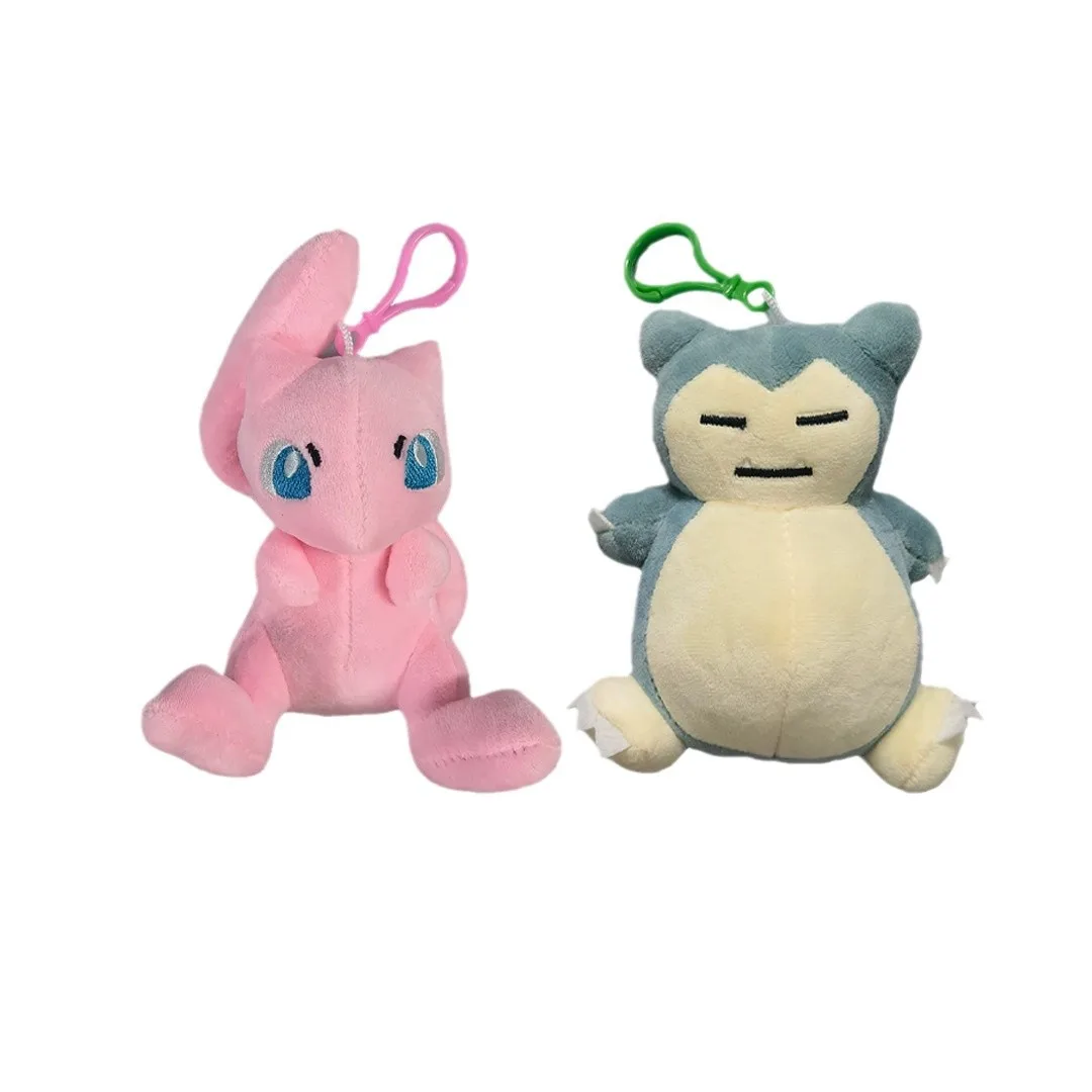 

Плюшевые игрушки Pokemon Mew Snorlax, плюшевый брелок для ключей, сумка, кулон, кукла, рождественские подарки