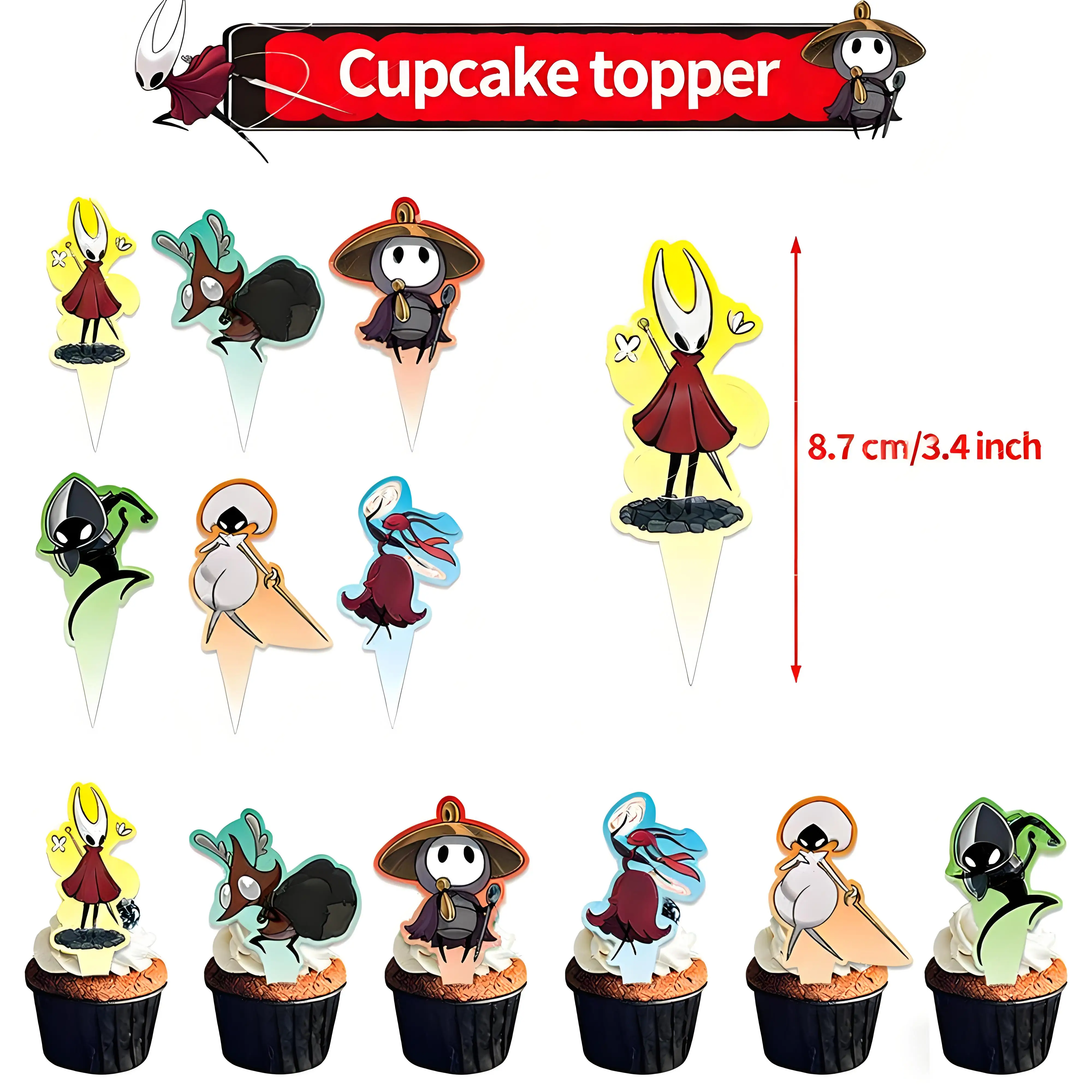 Hollows Knights Verjaardagsfeestje Decoratie Set, Halloween Anime Ballonnen & Banner, Rekwisieten voor Kinderen Verjaardagsfeestje Scène Decoratie