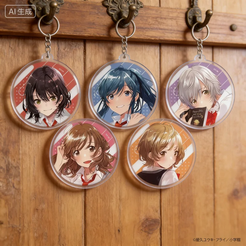 Bottom-Tier Character Tomozaki Aoi Hinami Minami Nanami Circle 6CM Bag Charm Acrylic Pendant Keychains Souvenir