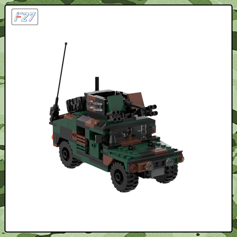 Moc hummer veículo militar hmmwv M-1114 eua exército combate arma acessórios conjunto bloco de construção tijolo brinquedo das crianças presente aniversário