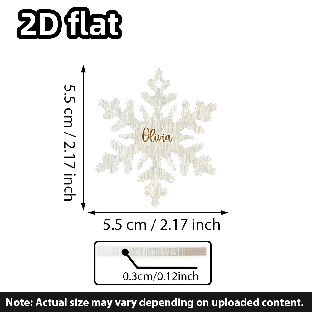 علامات ندفة الثلج لعيد الميلاد الشخصية |   الحلي عطلة صغيرة |   لوحات اسم تخزين مخصصة للديكور الاحتفالي
