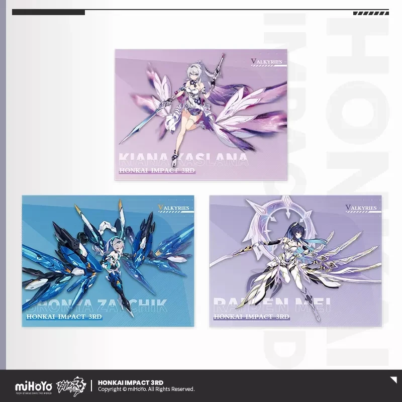 

miHoYo Pre-sale Honkai Impact 3RD Series Single Layer Folder Kiana Raiden Bronya Anime Accessories Cosplay Daily Dress