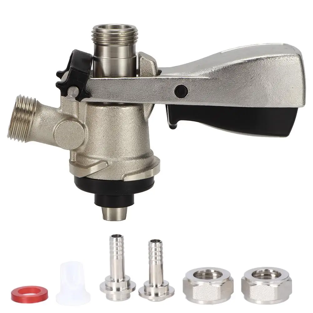 

8 S-Type Beer Keg Tap Coupler Dispenser for home Brewing, Bars & Restaurants - Draft Beer Tool