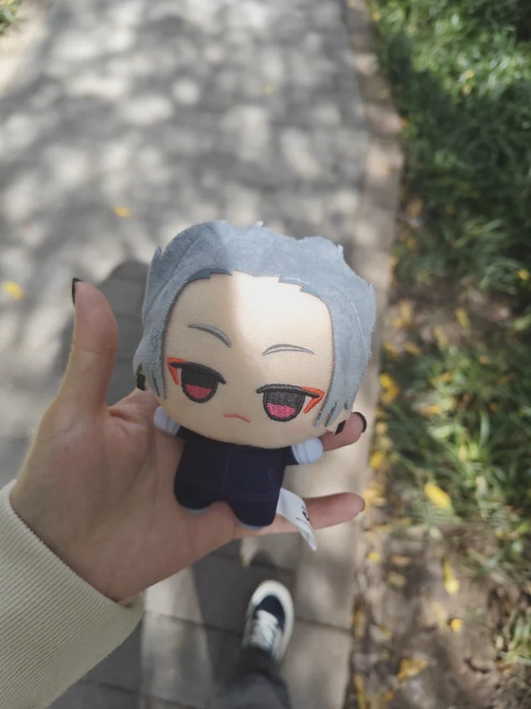 Bandai  Anime Sakamoto Day Heisuke Mashimo Seba Natsuki Cosplay Cartoon Fluffy Cotton Maumet Puppet Pendant Keychain Xmas Gift