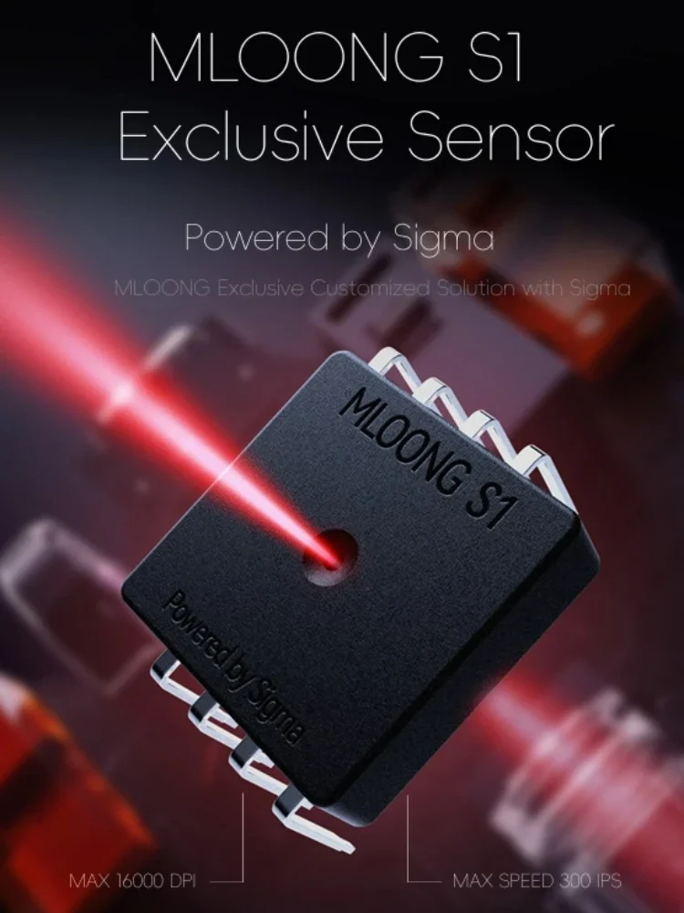 Mloong MX301 Lite Gaming Mouse Ofiice 500mAh 3Mode MLOONG S1 Sensor Eksklusif TTC 1000HZ 140H Daya Tahan Baterai Lama 55g Ringan