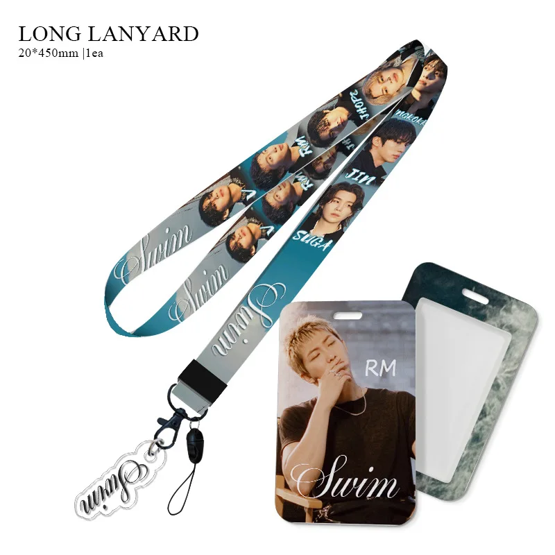 K-pop Boy Group Leader Style Phone Strap Acrylic Pendant Keychain Card Holder Fan Collectible Gift view 4