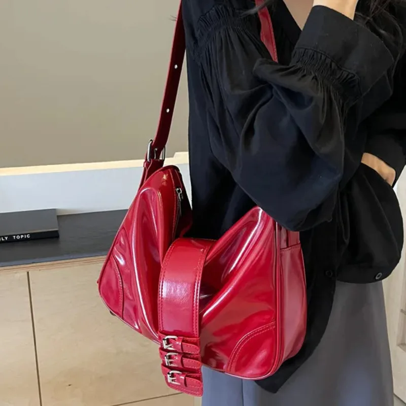 

Crossbody Bag 2024 New Fashionable Niche Armpit Bag Premium Feel Bag Fashionable Simple Soft Leather Large Capacity Shoulder Bag
