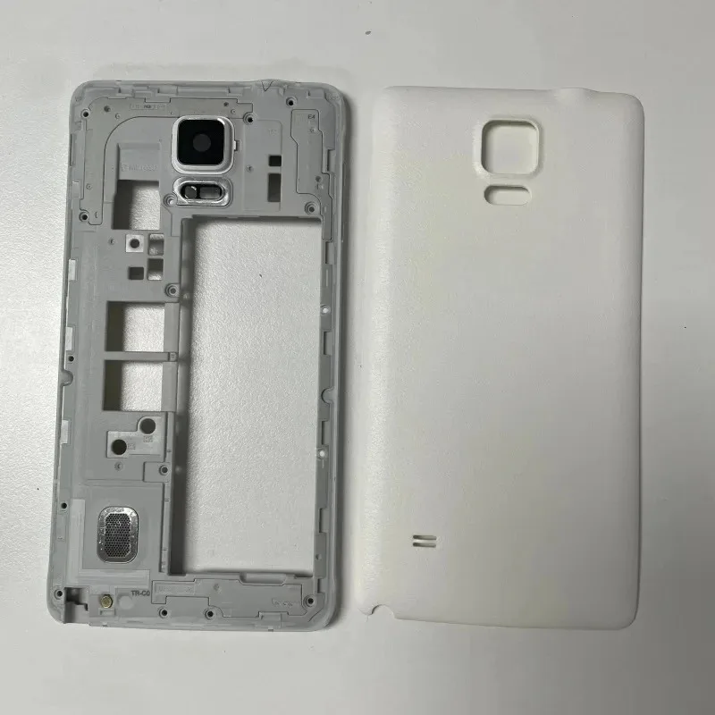 

Full Housing Case For Samsung Galaxy Note 4 N910F Metal Middle Frame Plate Bezel+Battery Back Cover Replacement Parts