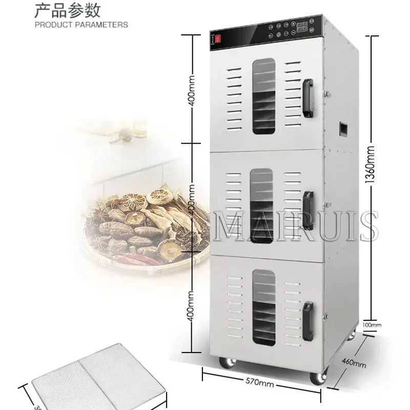 Electric Vacuum Fruit And Vegetables Dryer Dehydrating Drying Machine