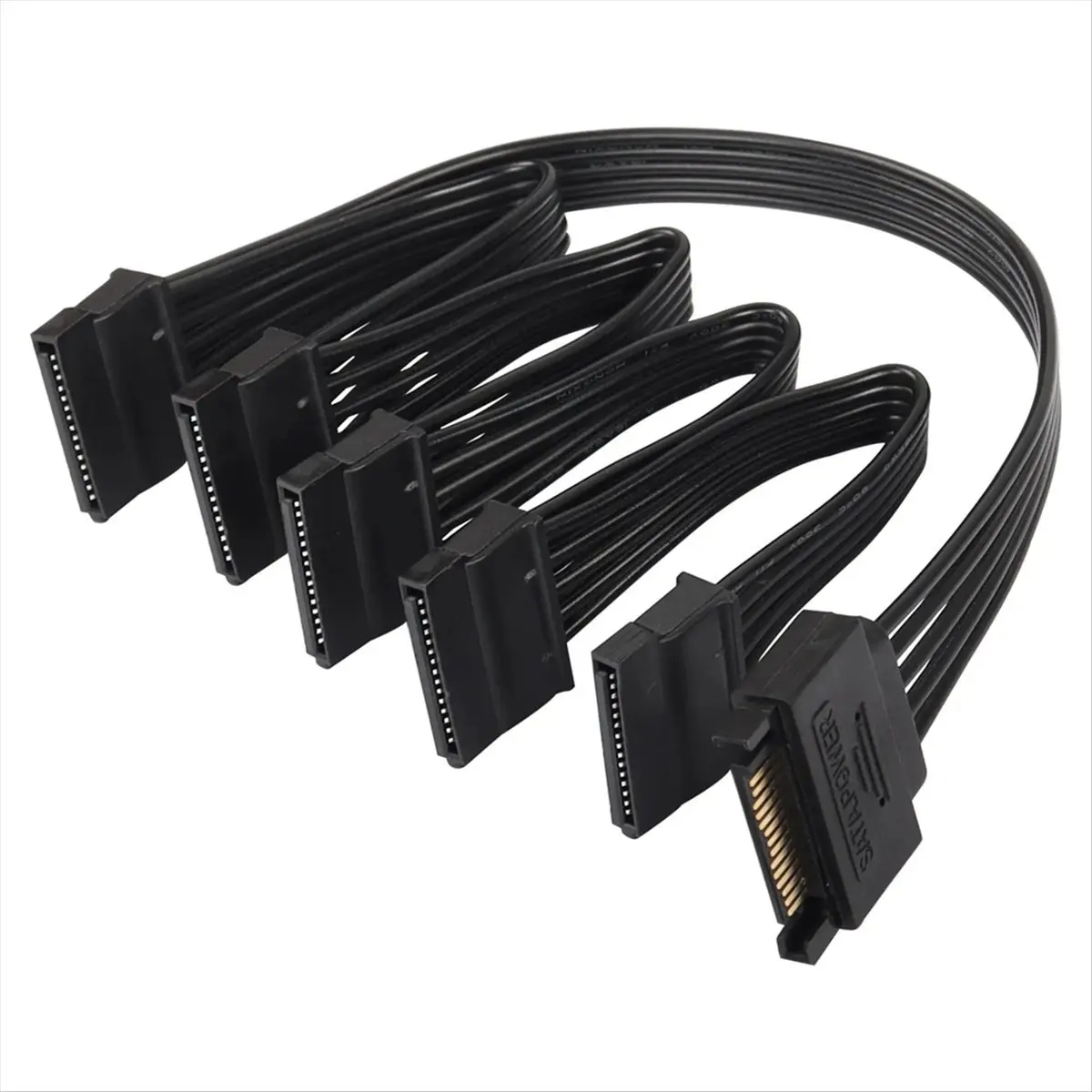 A20M 15 Pin Power Splitter 1 To5 Hard Drive HDD SSD Power Supply Cable Cord Extension Cable Hard Disk Expansion Cable