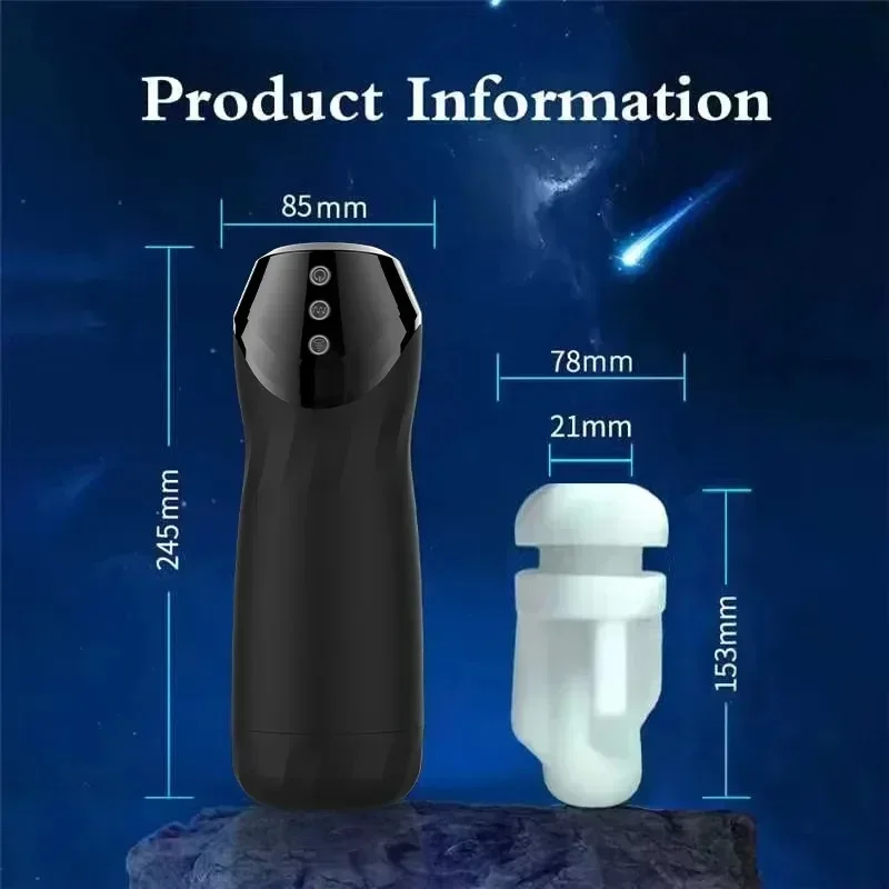 Automatic Male Masturbator Cup Sucking Vibration Blowjob Real Vagina Pocket Pussy Penis Oral Sex Machine Toys For Man Adults 18+