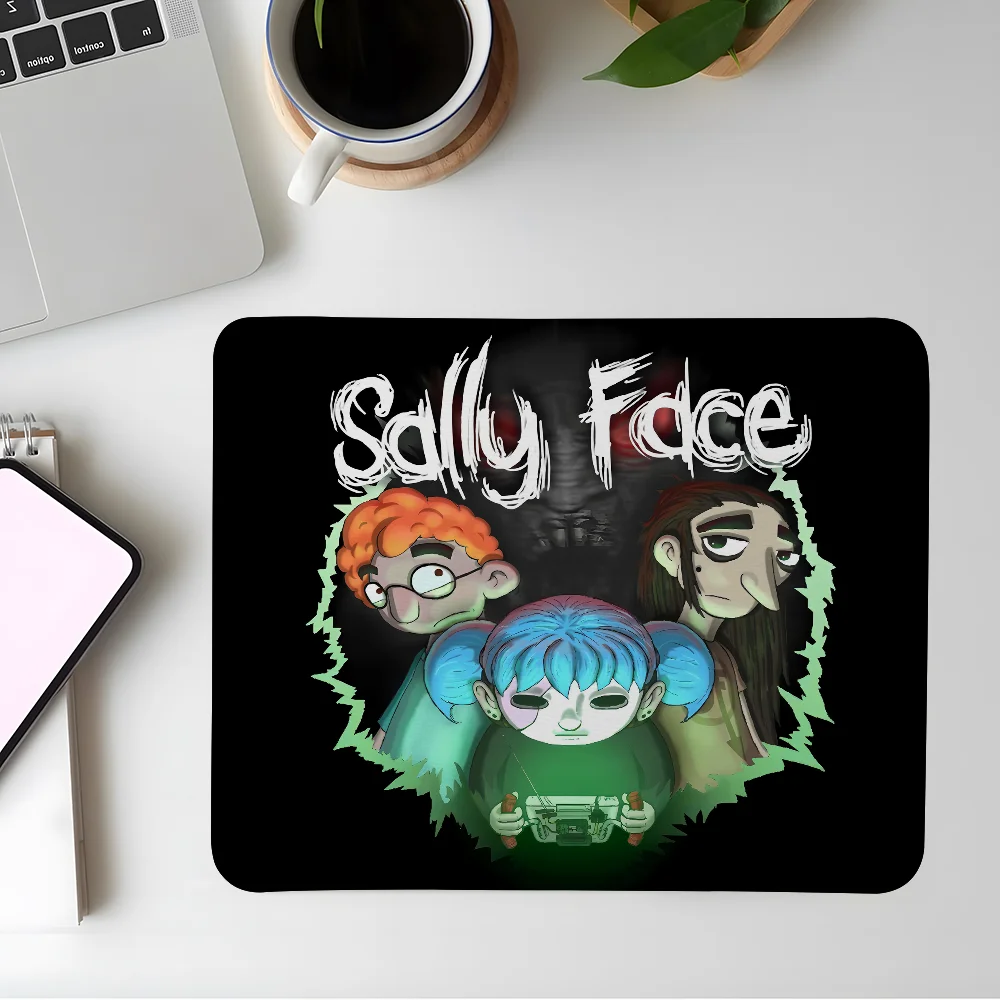 

Коврик для мыши Game S-Sally Face Cool, игровой килимок для киберспорта, ноутбука, компьютера, блокирующий край, офисный настольный коврик, резиновый маленький противоскользящий коврик