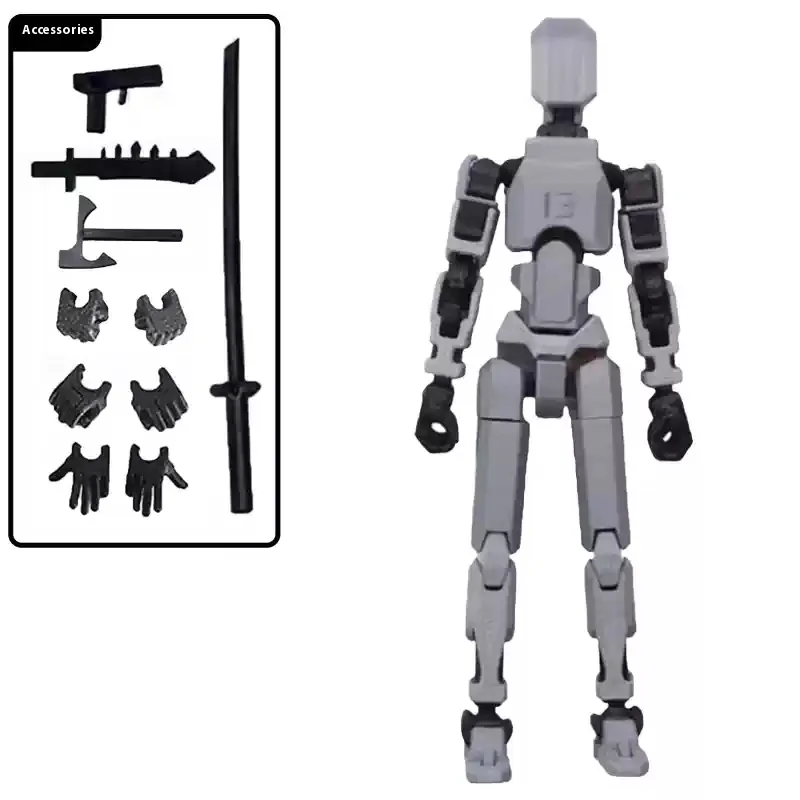 3rd Generation Lucky 13 Figure Toys Dummy 3d Printed Movable Shapeshift Robot Action Figuras Diy Mannequin Decompression Toys