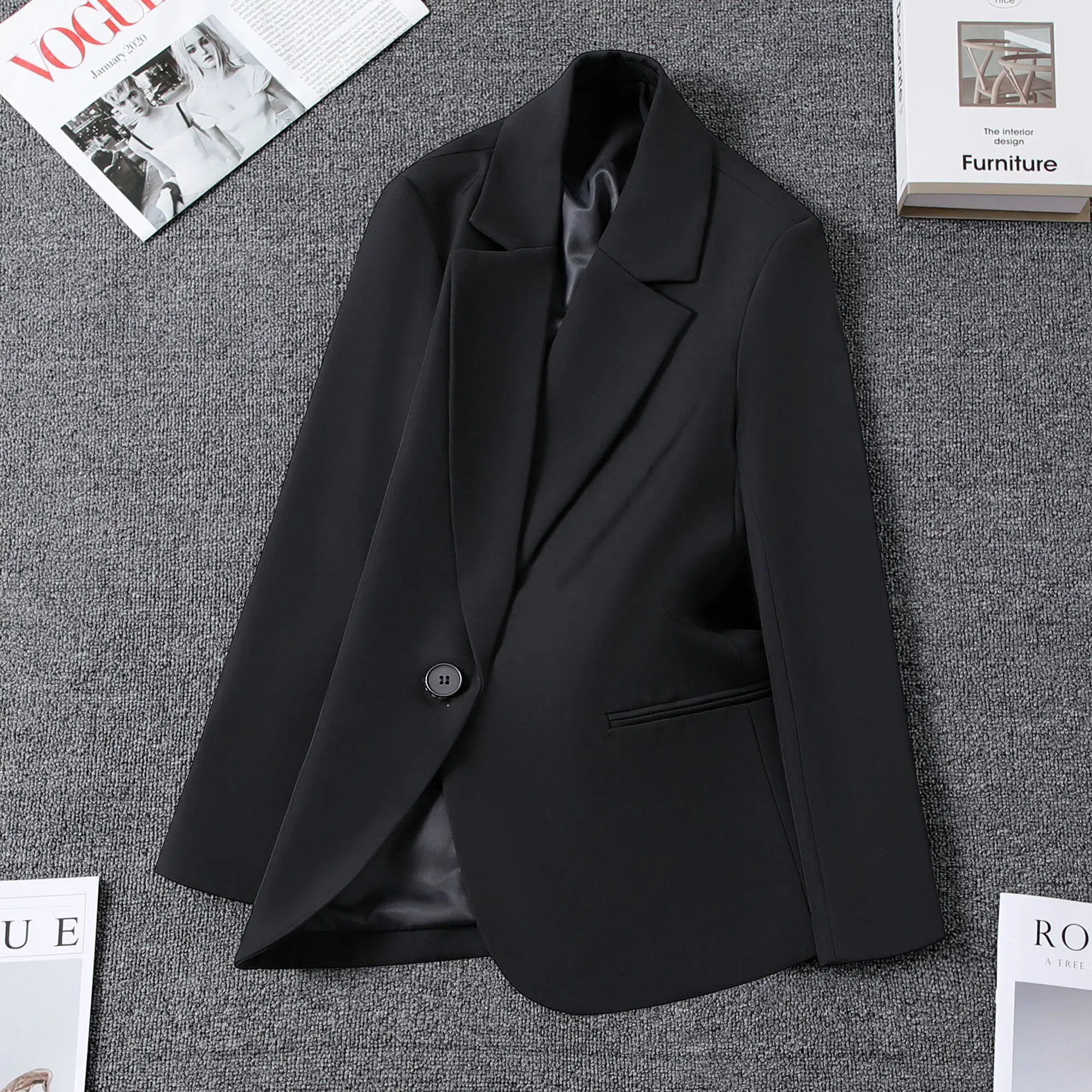 Bla ort Tailored Jaet Damen One Button Vielseitig Slim Fit Korean Sle Frühling Herbst Neuankömmling Casual Pendeln Arbeit